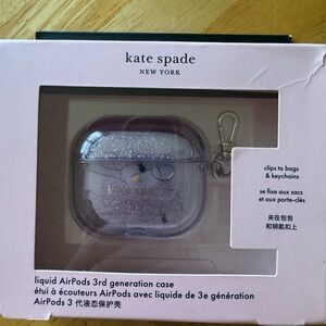 Kate Spade Lavender Glitter AirPods Case